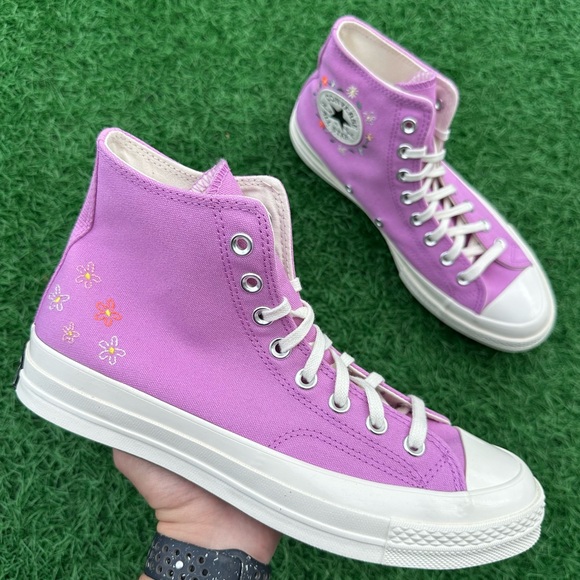 Converse Shoes - Converse Chuck 70 Hi Little Flowers Grape Fizz / Egret